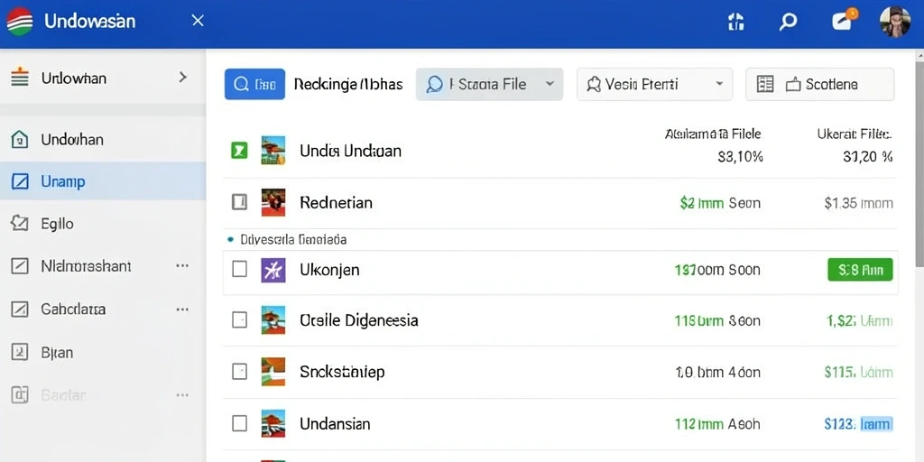 Tangkapan layar menampilkan grafik penuh warna dan menarik.