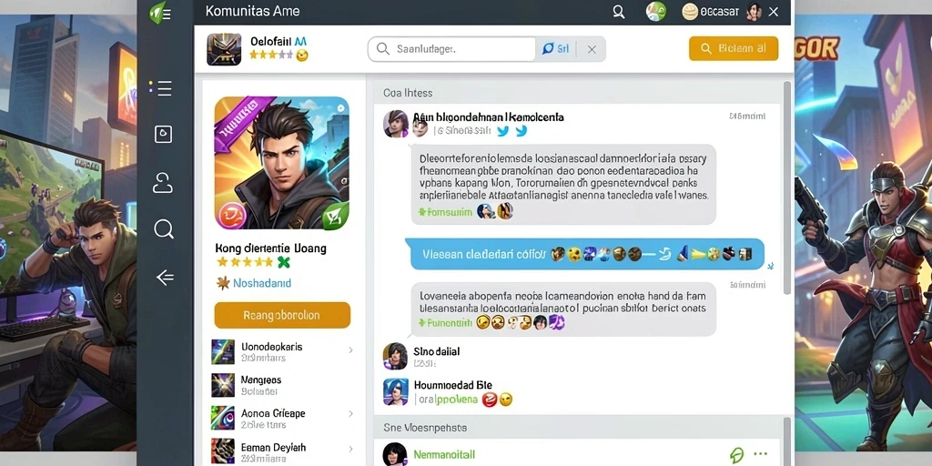 Gambar aksi mendebarkan dari pemain menghadapi monster.