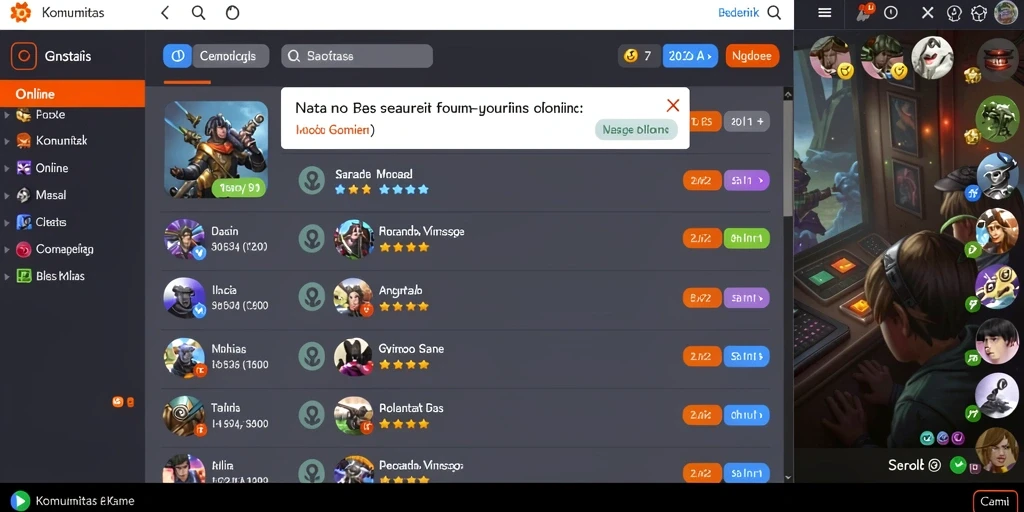 Screenshot menampilkan antarmuka permainan yang menarik.