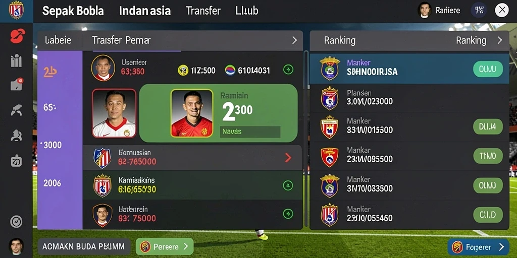 Tampilan awal yang menarik perhatian dengan grafis yang bercahaya.