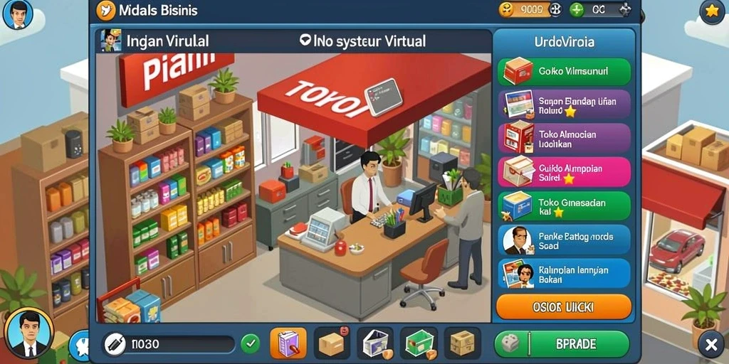 Tampilan awal game yang menarik dan penuh warna.