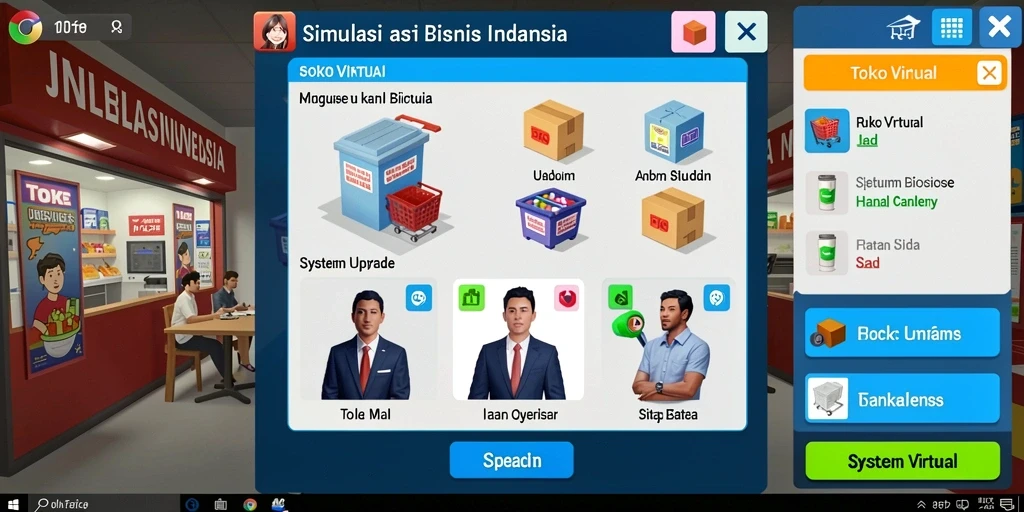 Tampilan antarmuka yang modern dan menarik.