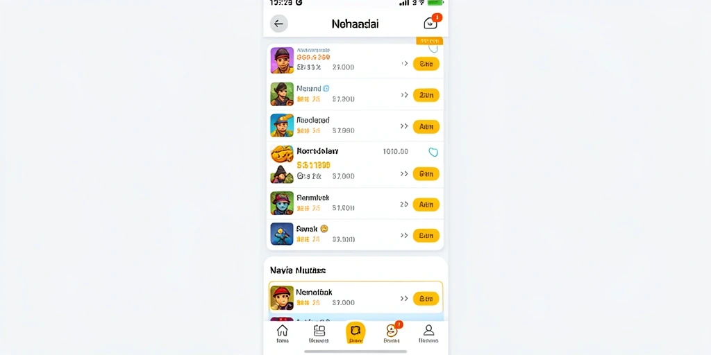 Tampilan antarmuka game yang menarik dan mudah digunakan.