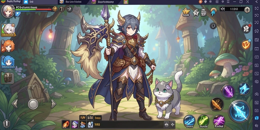 Tampilan karakter utama di dalam game ini.